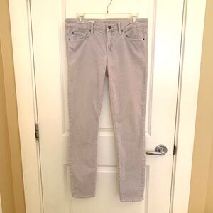 GAP 1969 Women Always Skinny Stretch Corduroys Light Grey Size 28R